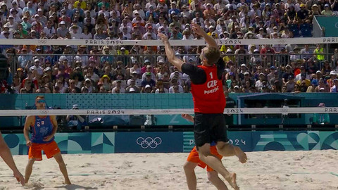 XXXIII. letní olympijské hry 2024 Paříž - Plážový volejbal: Perušič/Schweiner - Boermans/de Groot