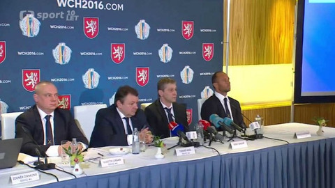 Tisková konference k nominaci na SP v hokeji 2016