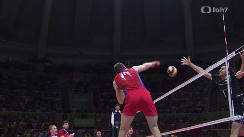 XXXI. letní olympijské hry 2016 Rio de Janeiro - Volejbal: Rusko - Írán (M)