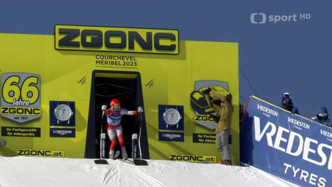 Mistrovství světa v alpském lyžování 2023 Francie - Sestřih z tréninku sjezdu žen