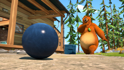 Méďa a lumíci - S lumíky na kuželky