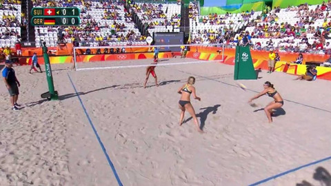 XXXI. letní olympijské hry 2016 Rio de Janeiro - Plážový volejbal: Švýcarsko - Německo (ženy)