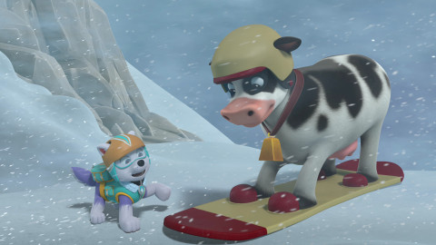 Tlapková patrola - Tlapky zachraňují zaběhlého kohouta / Tlapky zachraňují sněžnou krávu