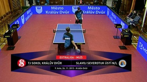 Stolní tenis - TJ Sokol Králův Dvůr - Slavoj Ústí nad Labem Severotuk