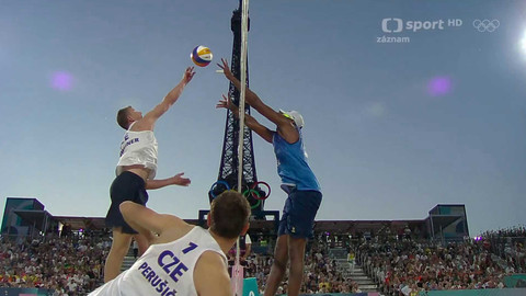 XXXIII. letní olympijské hry 2024 Paříž - Plážový volejbal: Perušič/Schweiner - Evandro/Arthur