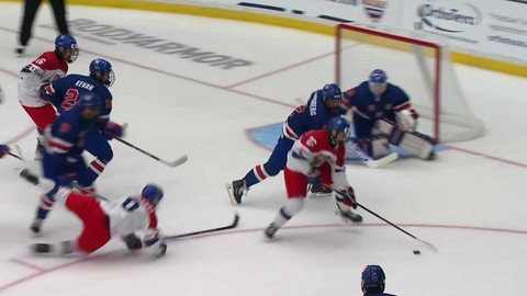 MS v ledním hokeji U18 2025 USA - Česko - USA