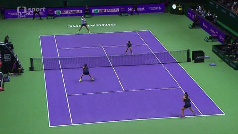 BNP Paribas WTA Singapur 2015 - Chan Hao-Ching, Chan Yung-Jan (CHN) - Muguruzaová, Suárezová Navarrová (ESP)