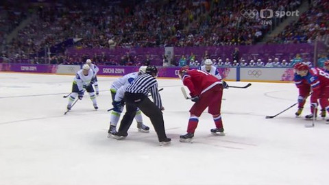 XXII. zimní olympijské hry 2014 Soči - Hokej: Rusko - Slovinsko
