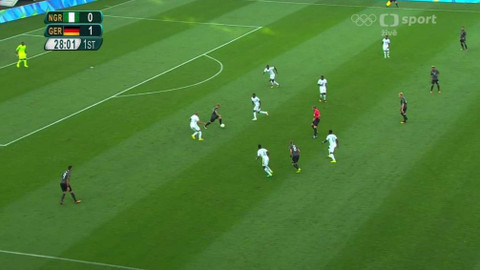 XXXI. letní olympijské hry 2016 Rio de Janeiro - Fotbal: Nigérie - Německo (muži)
