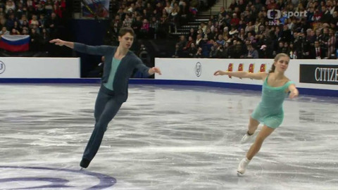 ME v krasobruslení 2019 Bělorusko - Krátký program sportovních dvojic