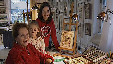 Teď vedou, babička s dědou - Marta Taberyová s vnoučaty