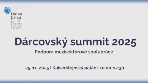 Dárcovský summit a Ceny Fóra dárců - Dárcovský summit a Ceny Fóra dárců 2025