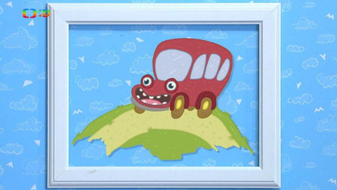 Malovaná čítanka - Autobus. Jak kohoutek učil kokrhat zvířátka