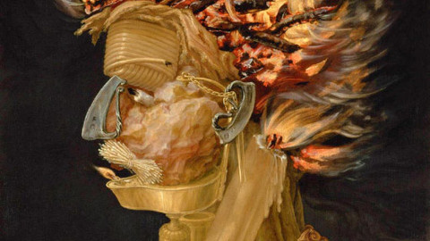 Mistrovská díla - Giuseppe Arcimboldo - Oheň