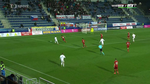 Fotbal - Česko - Lotyšsko