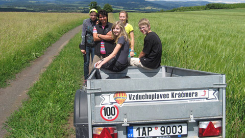 Vzduchoplavec Kráčmera - Nad Jilemnickem