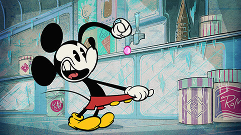 Myšák Mickey - Boj s vedrem