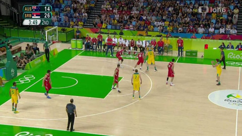 XXXI. letní olympijské hry 2016 Rio de Janeiro - Basketbal: Austrálie - Srbsko (muži)