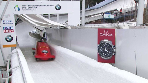 MS v bobech a skeletonu 2020 Německo - 2. jízdy dvojbobu žen