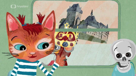 Čeština s Mínou a Týnou - Mína a Týna jedou vlakem