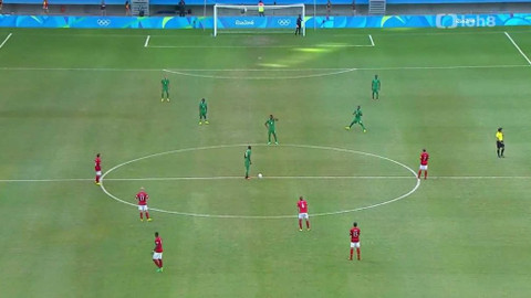 XXXI. letní olympijské hry 2016 Rio de Janeiro - Fotbal: Nigérie - Dánsko (muži)