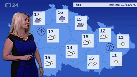 Předpověď počasí - 11. června 2017 17:55