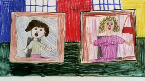 Děti kreslí písničky - Leží dáma na kolejích