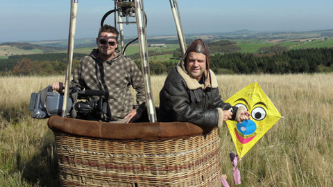 Vzduchoplavec Kráčmera - Nad východním Krušnohořím