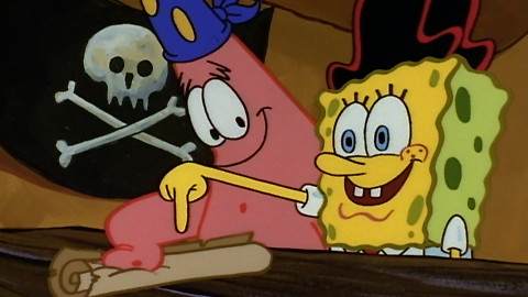 SpongeBob v kalhotách - Cesta za pokladem / Černočerné dno