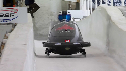 MS v jízdě na bobech a skeletonu 2025 USA - 4. kolo dvojbobu mužů