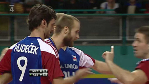 Volejbal - Makedonie - Česká republika