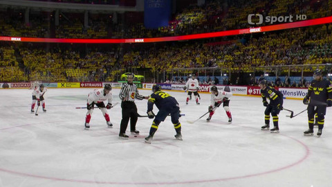 MS v ledním hokeji mužů 2025 Švédsko, Dánsko - Švédsko - Kanada