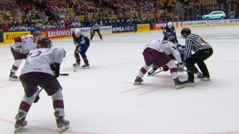 MS v ledním hokeji 2018 Dánsko - USA - Lotyšsko