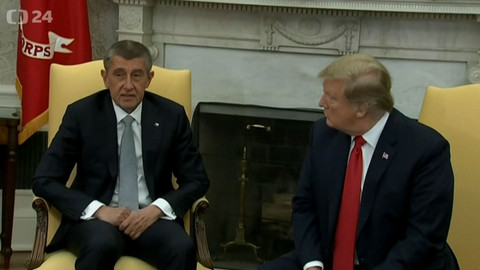 Mimořádné pořady ČT24 - Setkání premiéra Andreje Babiše s americkým prezidentem Donaldem Trumpem