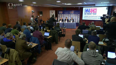Tisková konference k hokejové nominaci na ZOH 2018