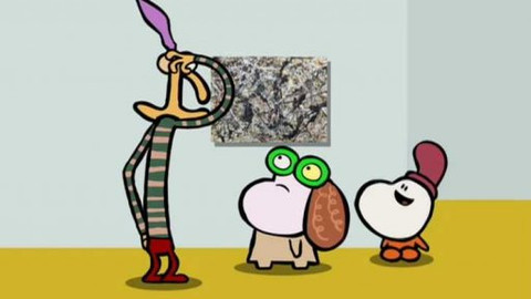 Minuta v muzeu - Stříbro na černé, bílé, žluté a červené