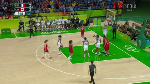 XXXI. letní olympijské hry 2016 Rio de Janeiro - Basketbal: Francie - Kanada (ženy)