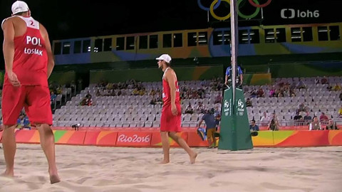 XXXI. letní olympijské hry 2016 Rio de Janeiro - Plážový volejbal: Polsko - Německo (muži)