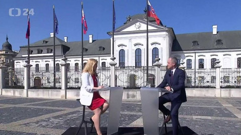 Mimořádné pořady ČT24 - Exkluzivní rozhovor Z. Čaputové pro ČT