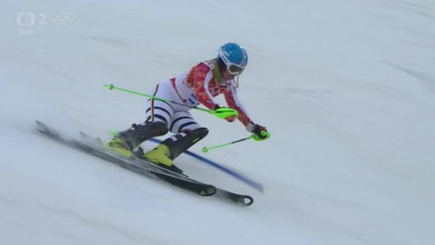 XXII. zimní olympijské hry 2014 Soči - Alpské lyžování: slalom - 1. kolo - ženy