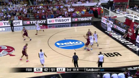 ME v basketbalu 2015 Francie - Česko - Lotyšsko