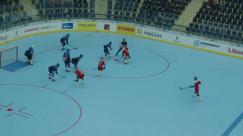 MS juniorů v hokejbalu 2023 Česko - Česko - Slovensko
