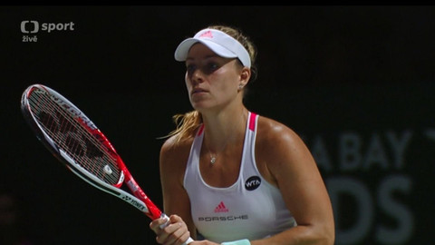 BNP Paribas WTA Finals Singapore 2016 - Angelique Kerberová - Simona Halepová