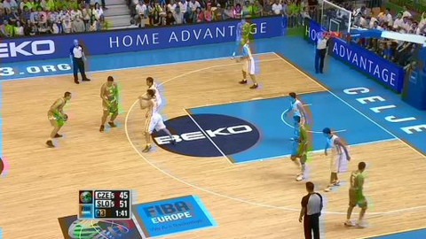 ME v basketbalu 2013 Slovinsko - Česko - Slovinsko