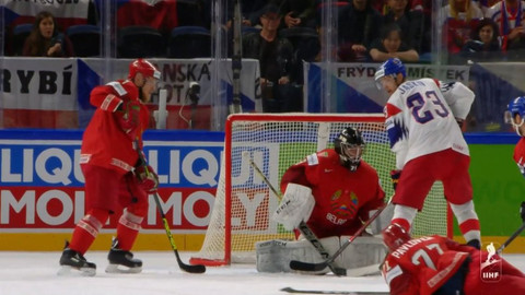 MS v ledním hokeji 2018 Dánsko - Bělorusko - Česko