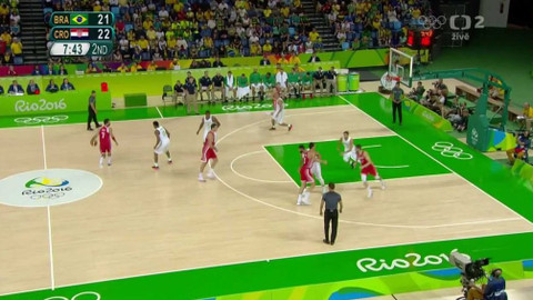XXXI. letní olympijské hry 2016 Rio de Janeiro - Basketbal: Brazílie - Chorvatsko (muži)