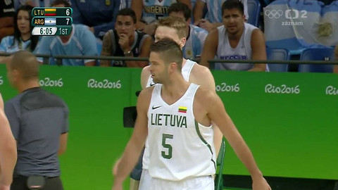 XXXI. letní olympijské hry 2016 Rio de Janeiro - Basketbal: Litva - Argentina (muži)