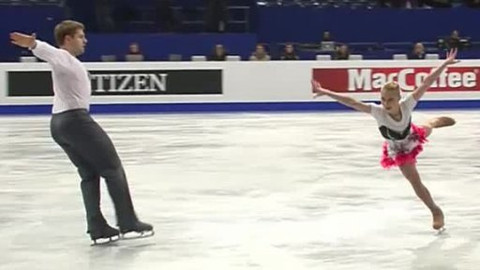 ME v krasobruslení 2014 Maďarsko - Krátký program sportovních dvojic