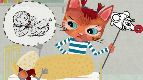 Čeština s Mínou a Týnou - Mína a Týna si hrají na lenochoda