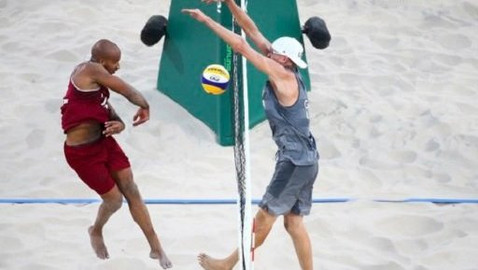 XXXI. letní olympijské hry 2016 Rio de Janeiro - Plážový volejbal: USA - Katar (muži)